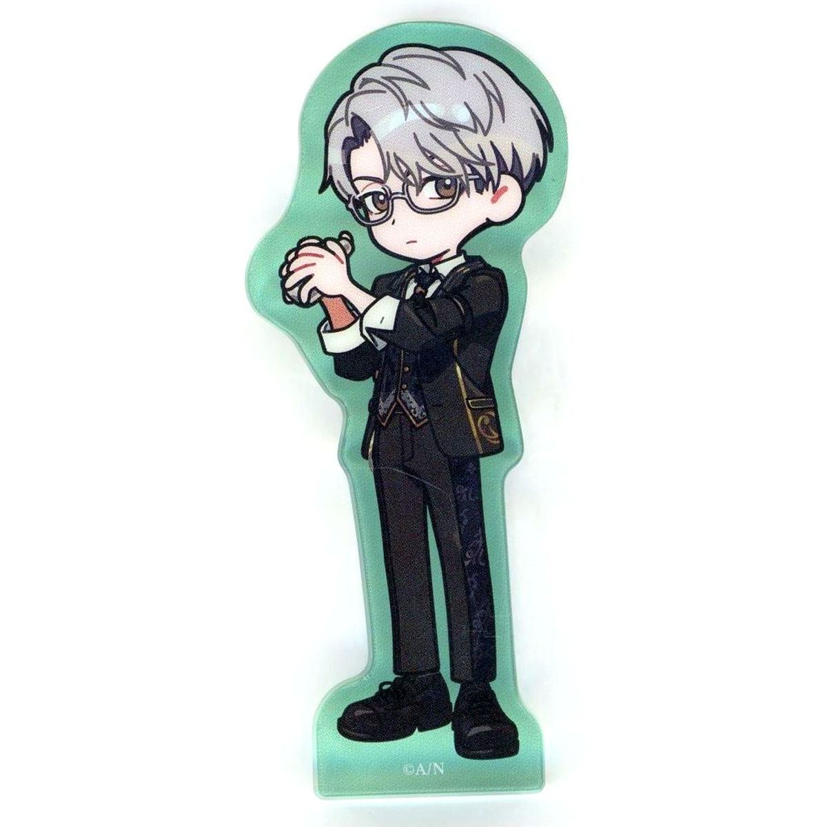 Hitotsubashi Ayato Super Mellow Night Bar Mini Acrylic Block Virtual YouTuber Nijisanji Eriburi [USED]