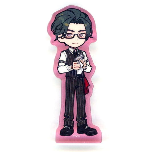 Itsuki Sakyo Virtual YouTuber Nijisanji Super Mellow Night Bar Mini Acrylic Block Eriburi [USED]