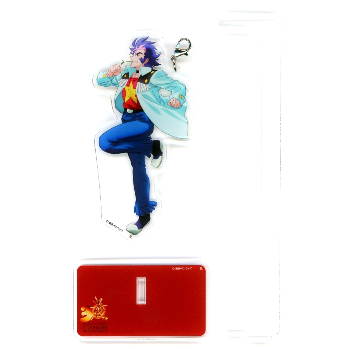Chibodee Crocket 30th Anniv Memorial Illustration Swaying Acrylic Stand Mobile Fighter G Gundam [USED]