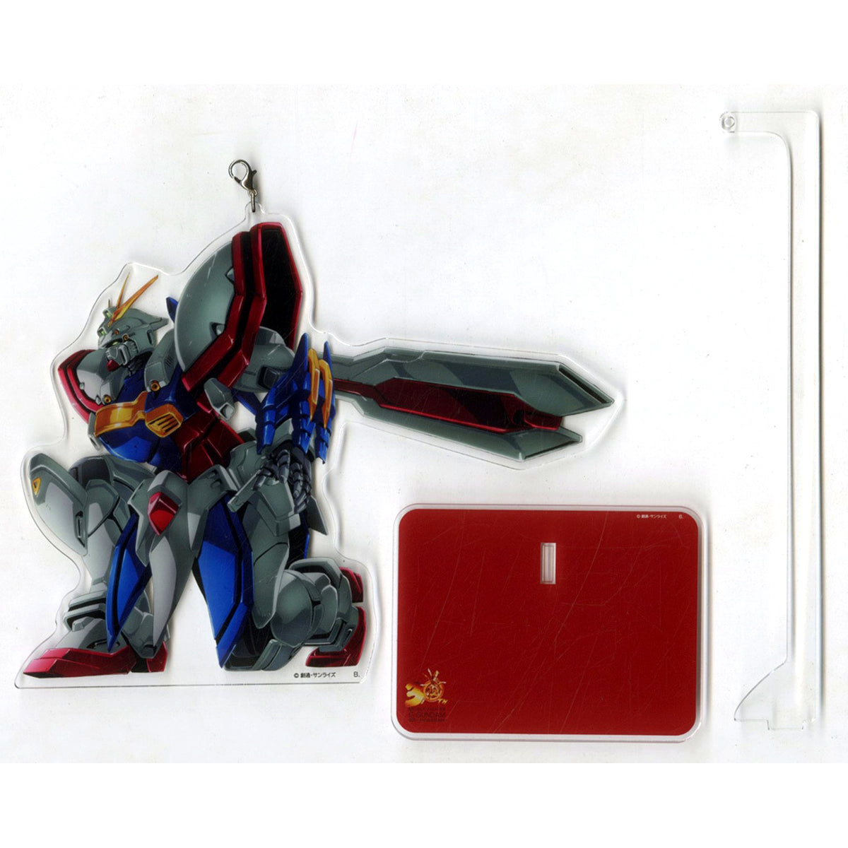 God Gundam 30th Anniv Memorial Illustration Swaying Acrylic Stand Mobile Fighter G Gundam [USED]
