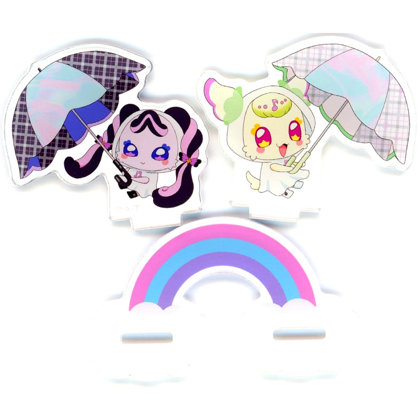 Purirun & Meroron You and Idol Pretty Cure Nanairo Raindrop Acrylic Stand Pretty Store Limited [USED]