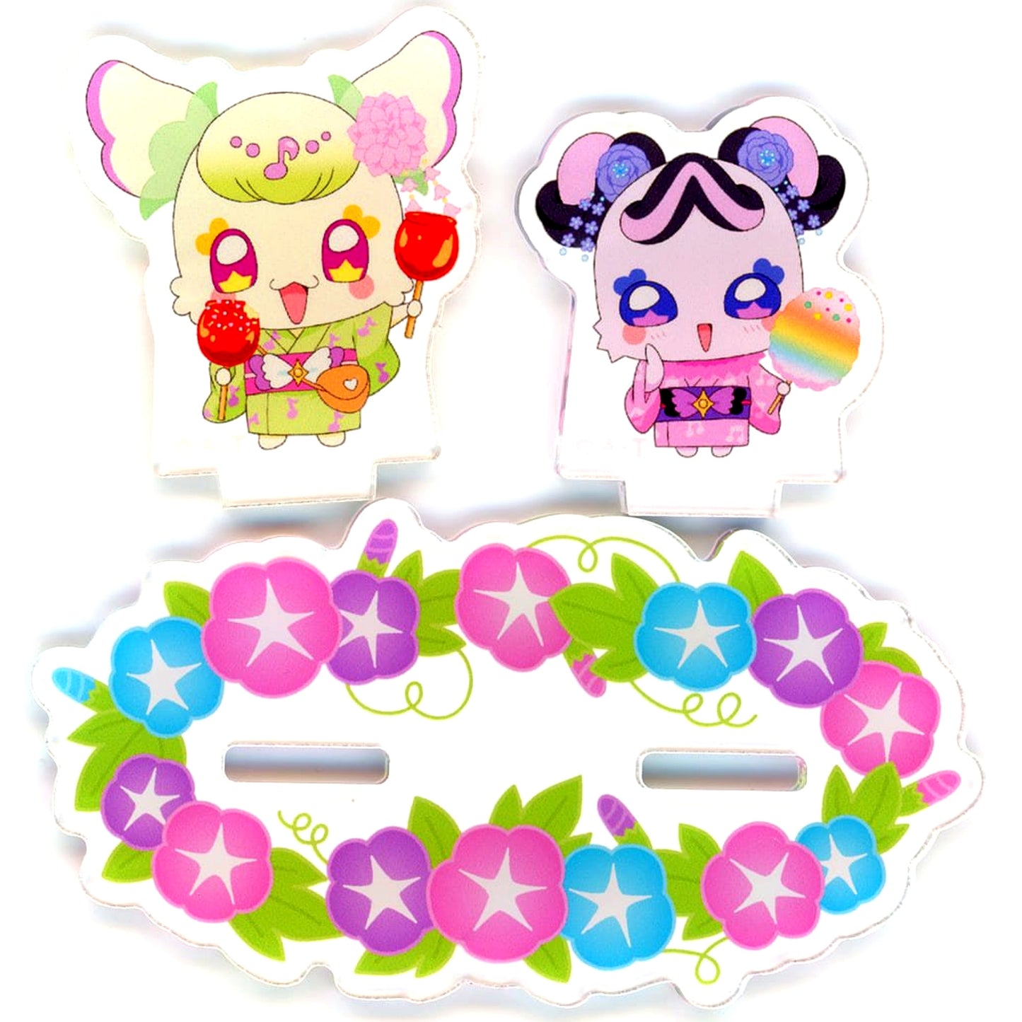 Purirun & Meroron You and Idol Pretty Cure Sparkling Summer Festival with You Acrylic Stand Pretty Store Limited [USED]