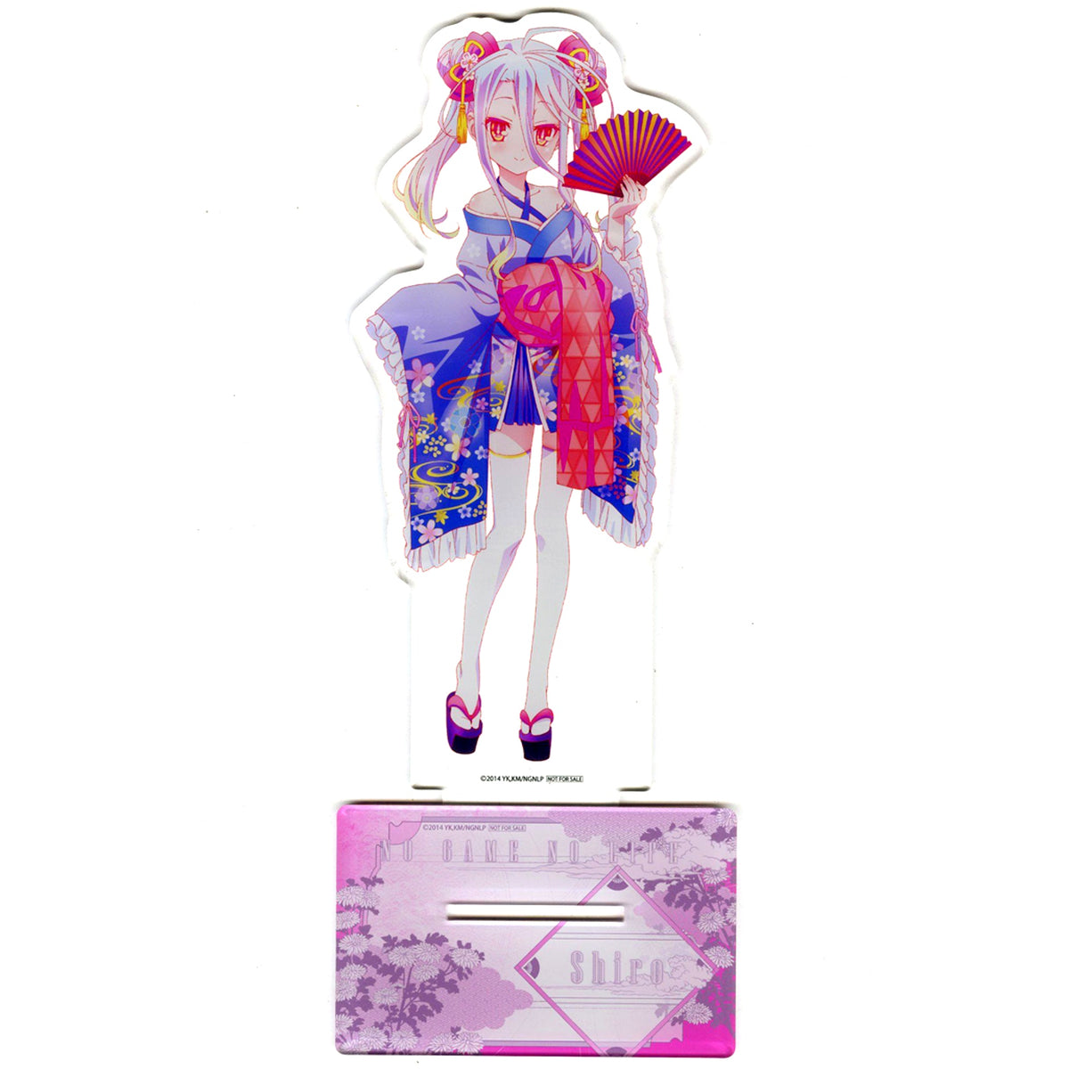 Shiro A Prize Extra Large Acrylic Figure Japanese Clothes Cyber Ver. No Game No Life POP UP STORE Target Product Purchase Bonus Lottery [USED]