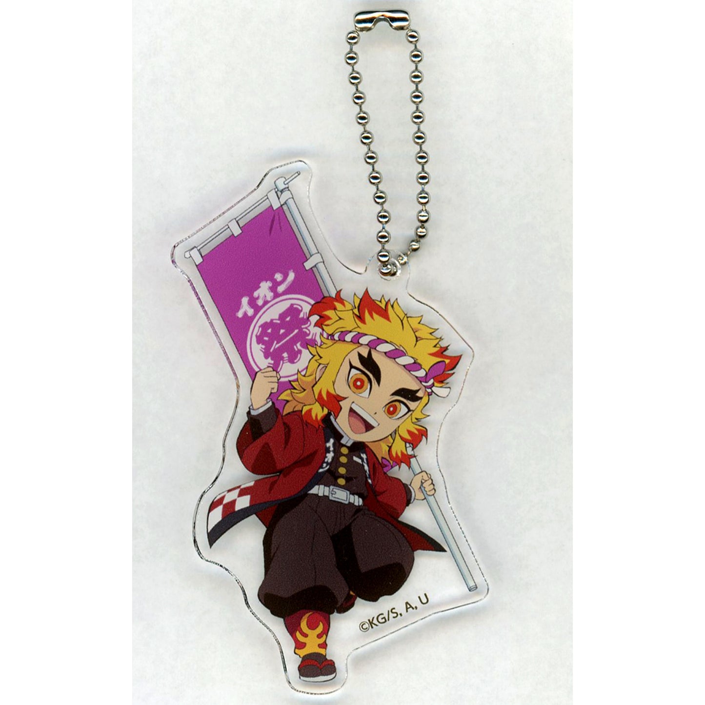 Kyojuro Rengoku Demon Slayer Kimetsu no Yaiba AEON Summer Festival Acrylic Keychain [USED]