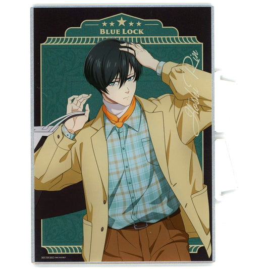 Rin Itoshi A Prize Metallic Acrylic Panel Blue Lock x Tokyu Land Blue Lock Scramble Shibuya Seiha Striker Game [USED]
