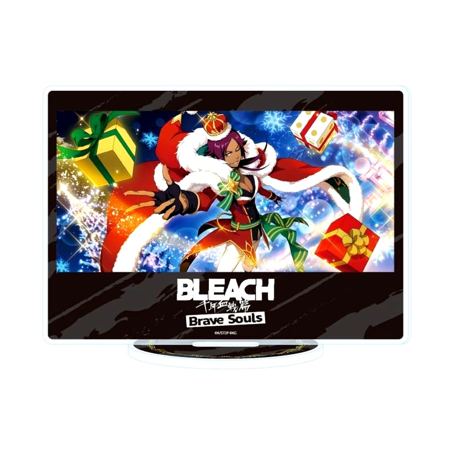 Yoruichi Shihoin BLEACH: Brave Souls Christmas 2022 ver. Official Illustration Acrylic Stand No.06 [USED]