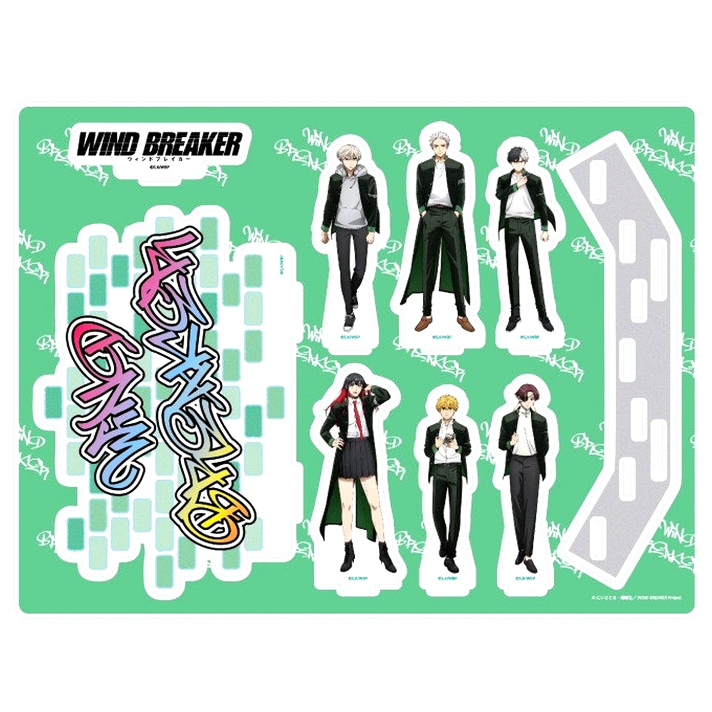 Group Design 01. WIND BREAKER Official Illustration Acrylic Diorama [USED]