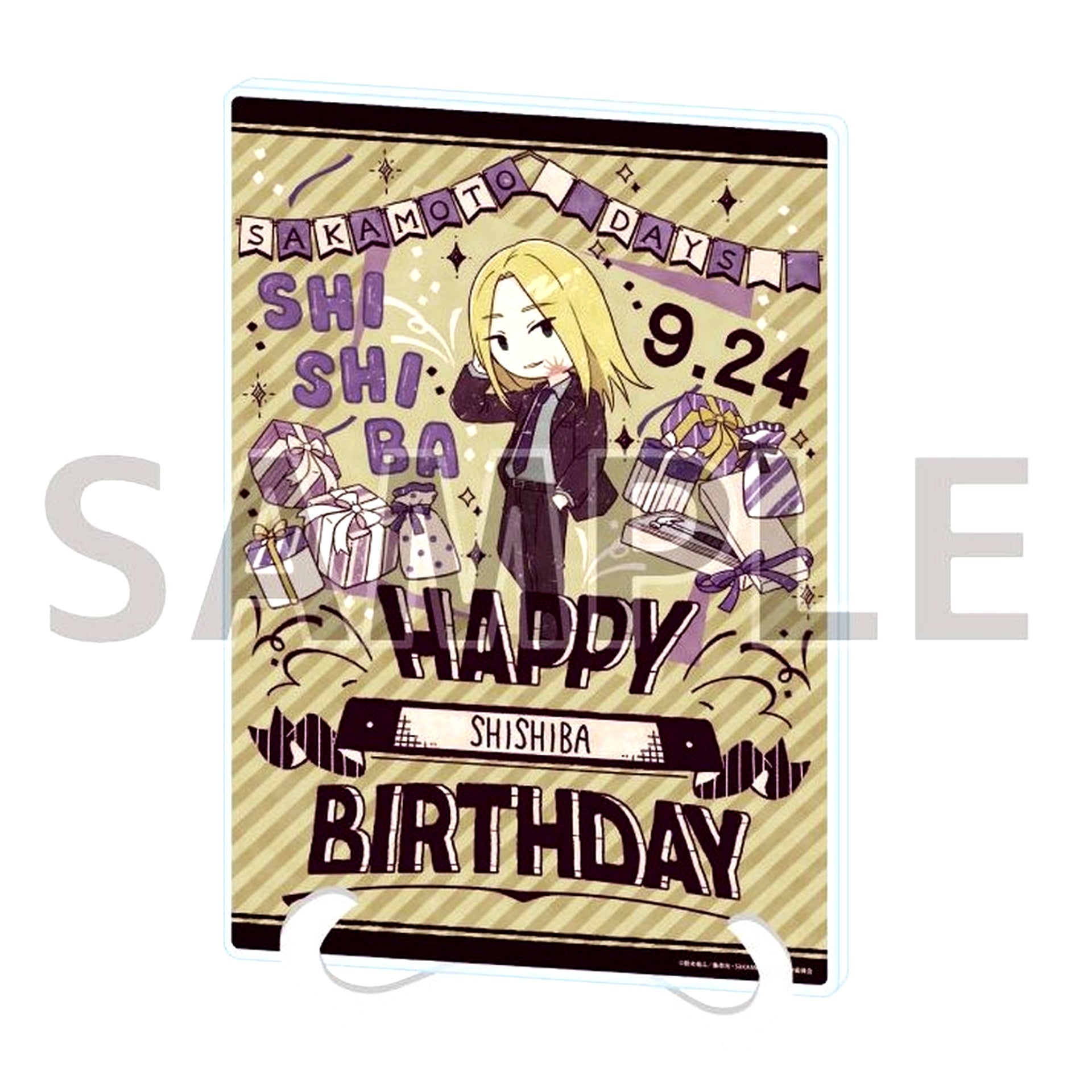 12 Shishiba Birthday Ver. Sakamoto Days GraffArt Illustration Acrylic Art Board A5 Size [USED]
