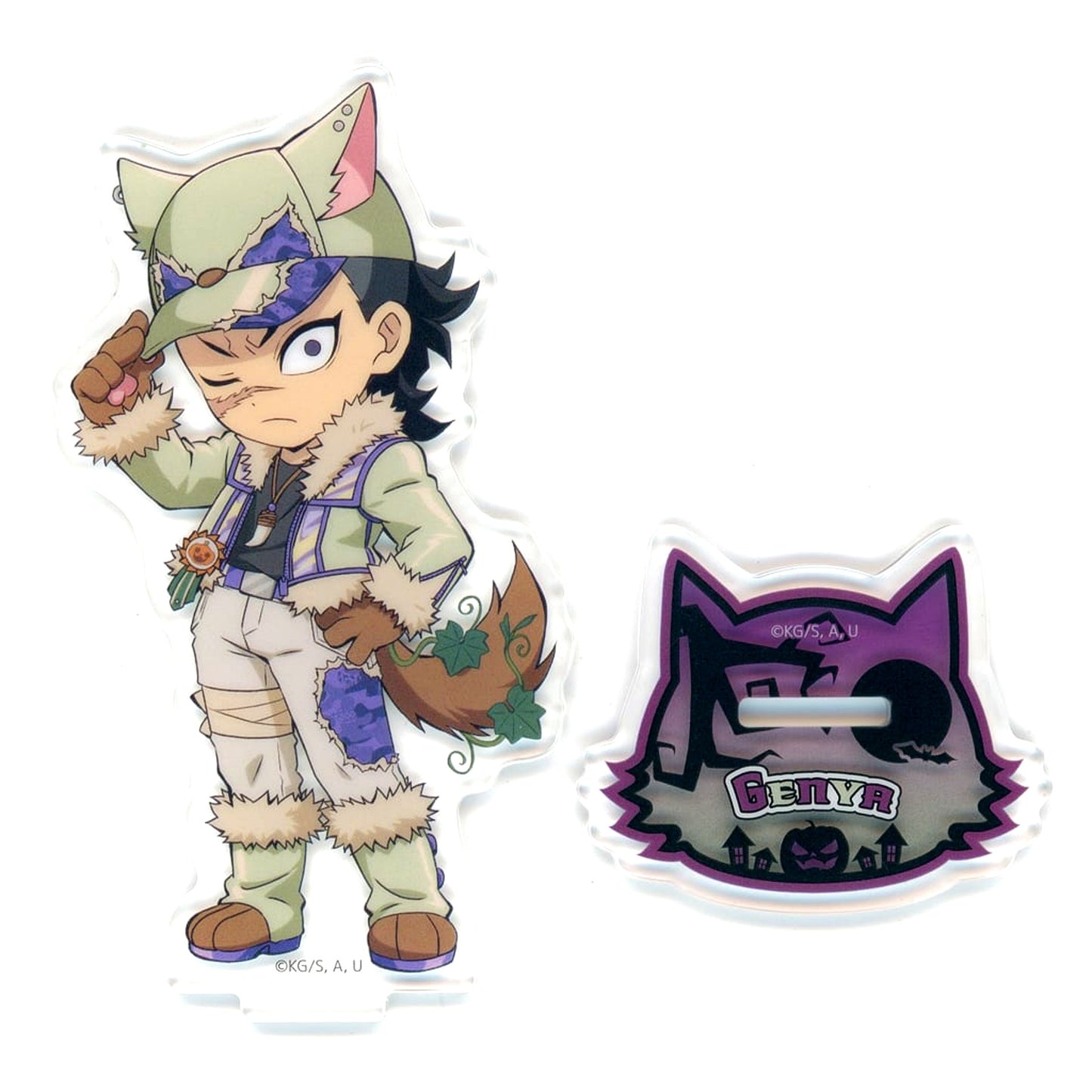 Genya Shinazugawa Demon Slayer: Kimetsu no Yaiba Random Acrylic Stand A Demon Slayer x ufotable Cafe x Machi Asobi CAFE x ufotable DINING Halloween Event 2025 [USED]