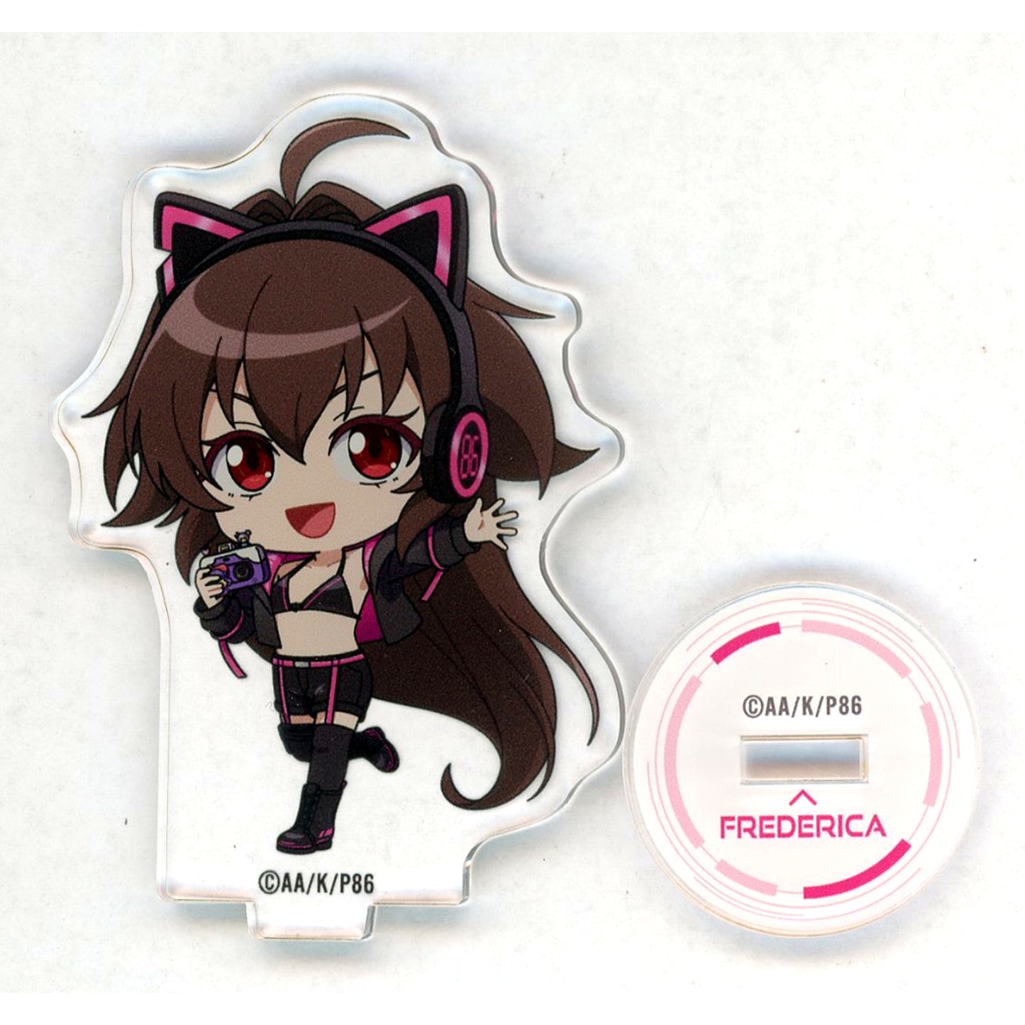 Frederica Rosenfort 86 Eighty-Six x Collabo Cafe Honpo Blanc 2025 Trading Chibi Character Acrylic Stand [USED]
