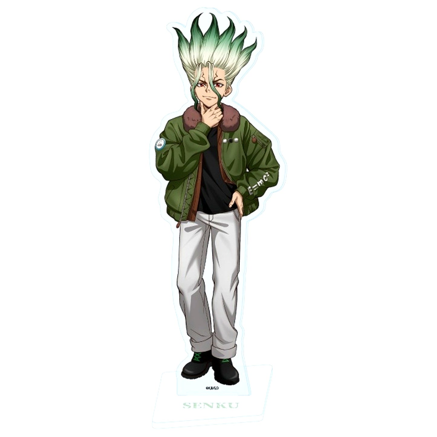 70. Senku Ishigami Flight Jacket Version - Newly Drawn Illustration Acrylic Stand Dr.STONE POP UP STORE [USED]