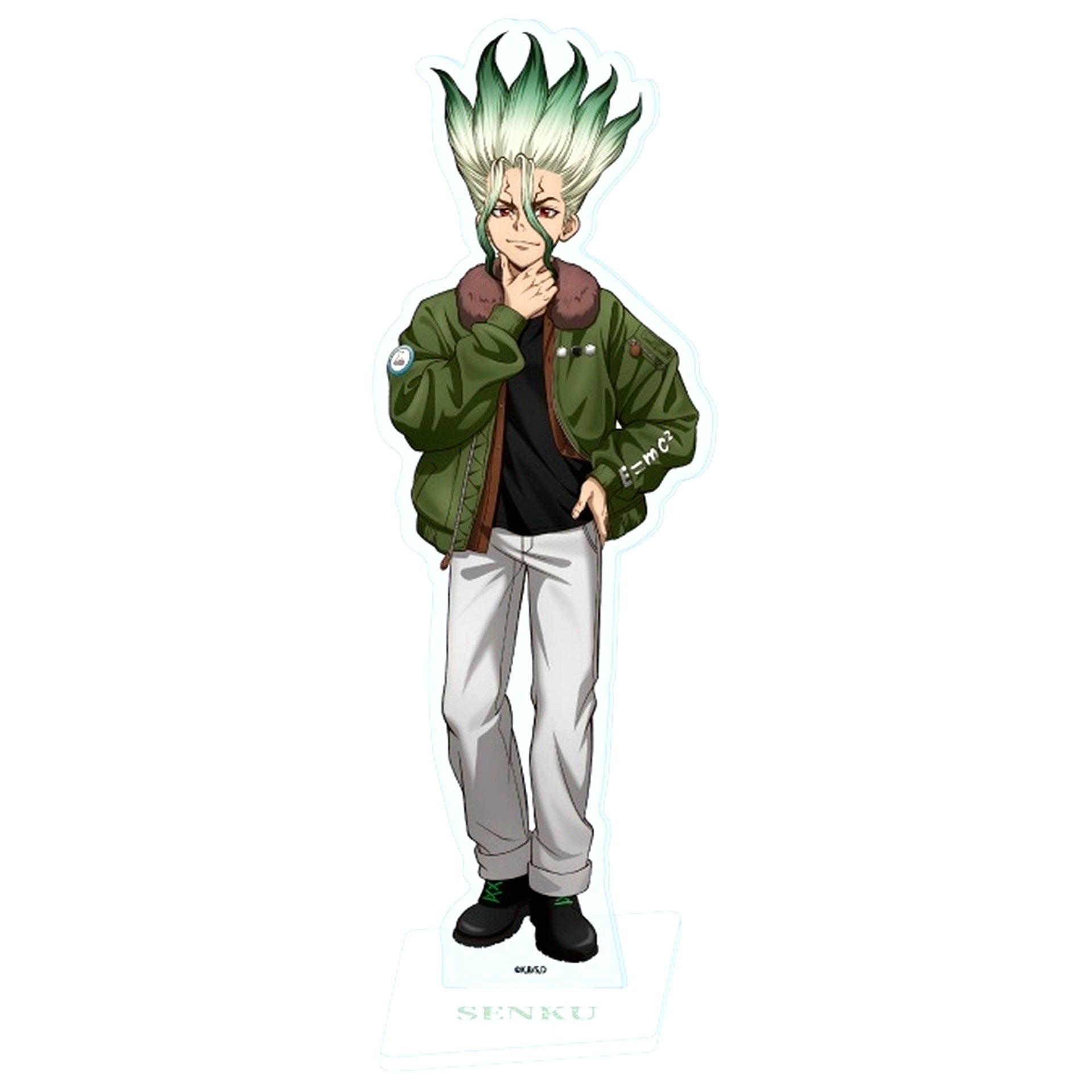 70. Senku Ishigami Flight Jacket Version - Newly Drawn Illustration Acrylic Stand Dr.STONE POP UP STORE [USED]