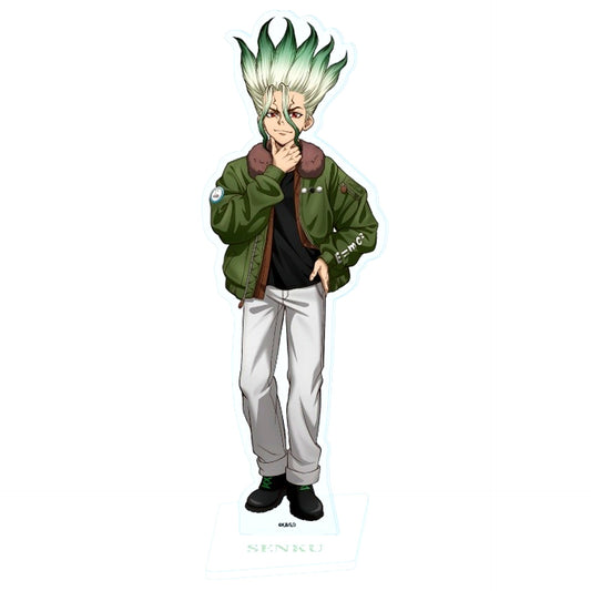 70. Senku Ishigami Flight Jacket Version - Newly Drawn Illustration Acrylic Stand Dr.STONE POP UP STORE [USED]