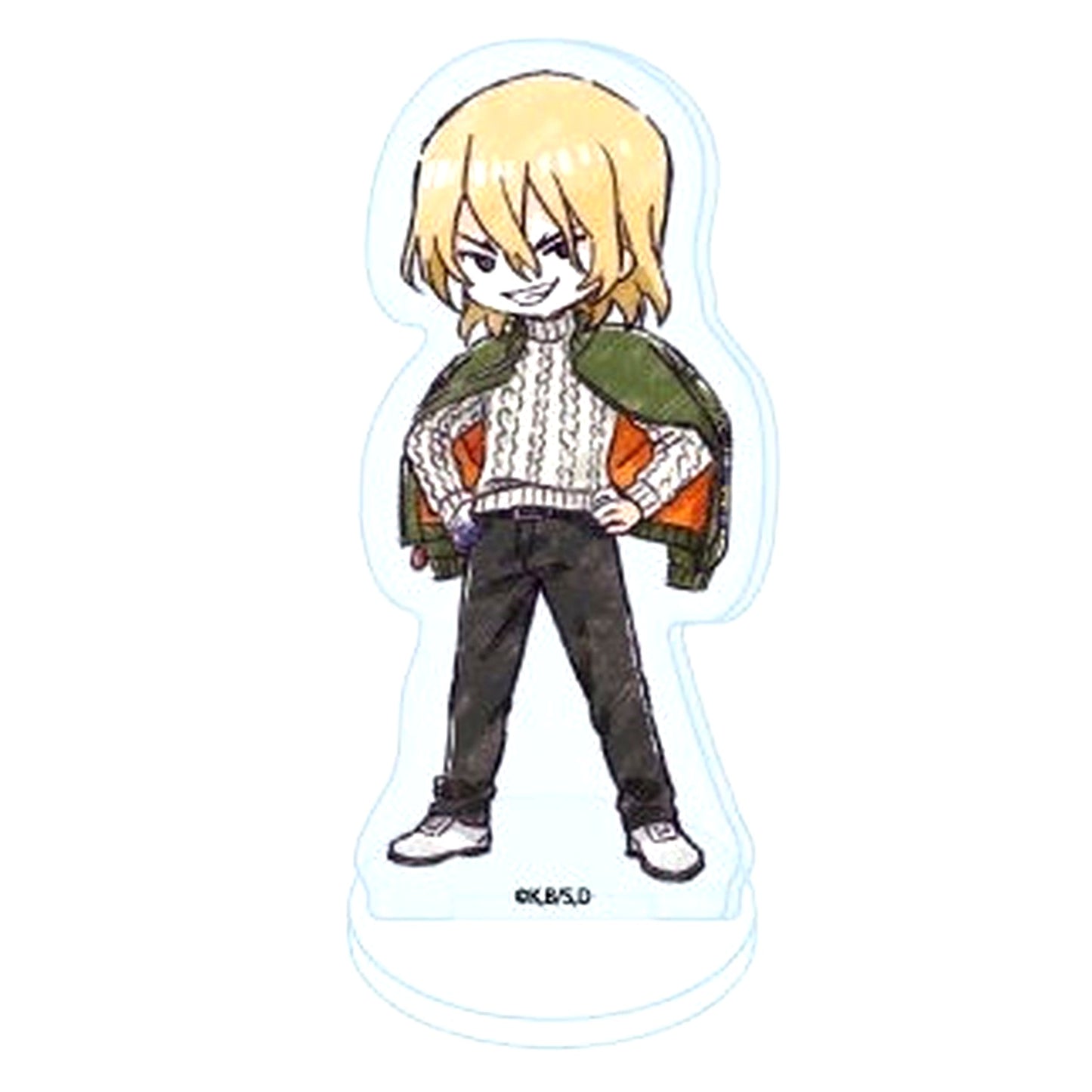 Ryusui Nanami - GraffArt Illustration Dr.STONE POP UP STORE Acrylic Petit Stand 18. Flight Jacket Version [USED]
