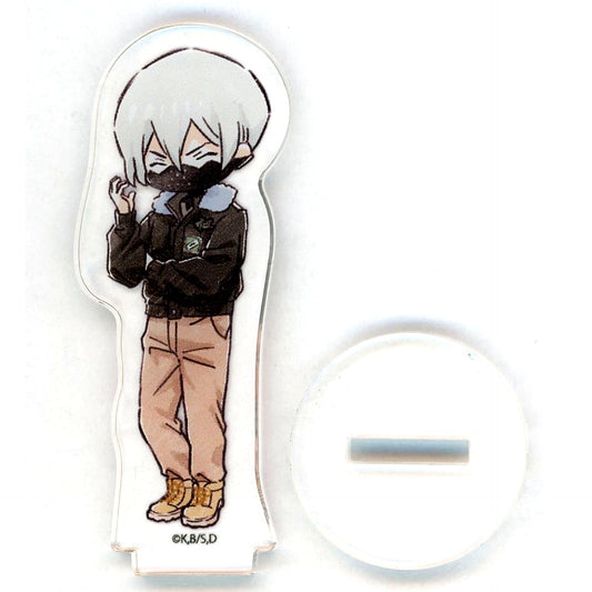 Hyoga Dr. STONE POP UP STORE Acrylic Petit Stand 18 Flight Jkt ver. GraffArt Illust [USED]