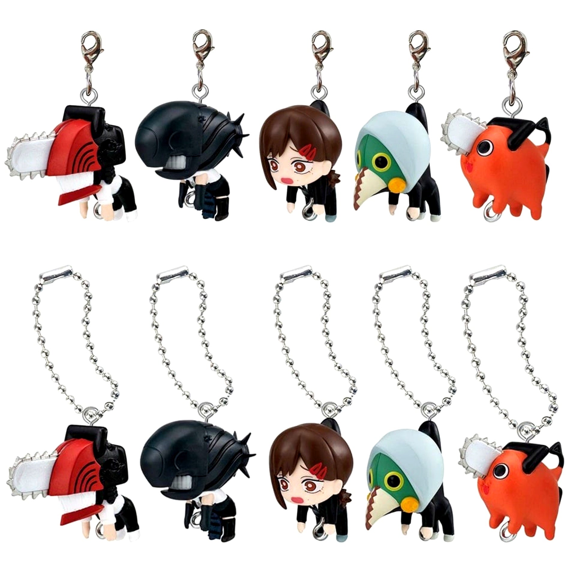 Set of 10 Chainsaw Man The Movie Reze Arc Tsumande Tsunagete Mascot 2 [USED]