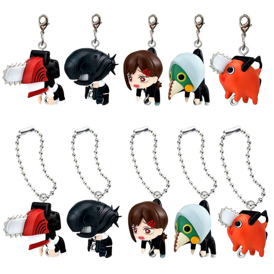 Set of 10 Chainsaw Man The Movie Reze Arc Tsumande Tsunagete Mascot 2 [USED]