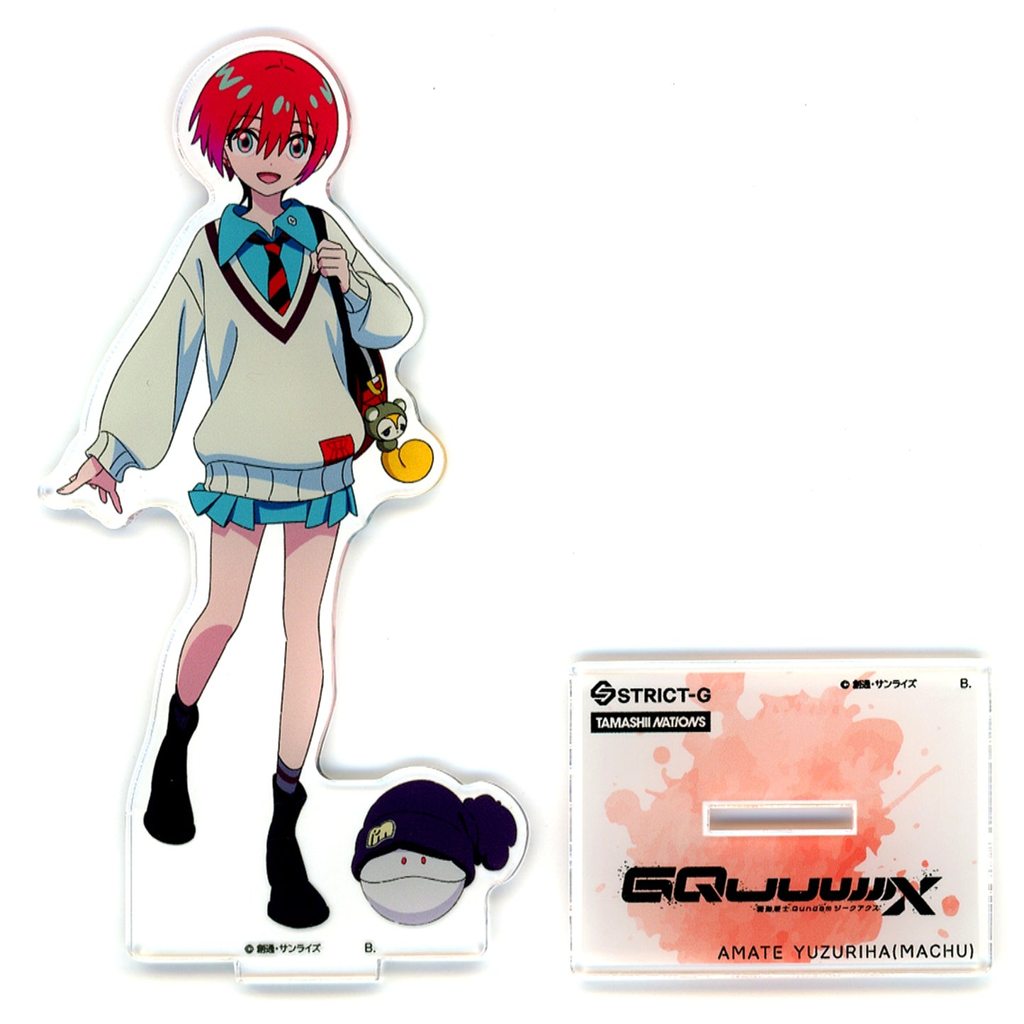 Amate Yuzuriha Mobile Suit Gundam: Silver Phantom Acrylic Stand STRICT-G x TAMASHII NATIONS [USED]
