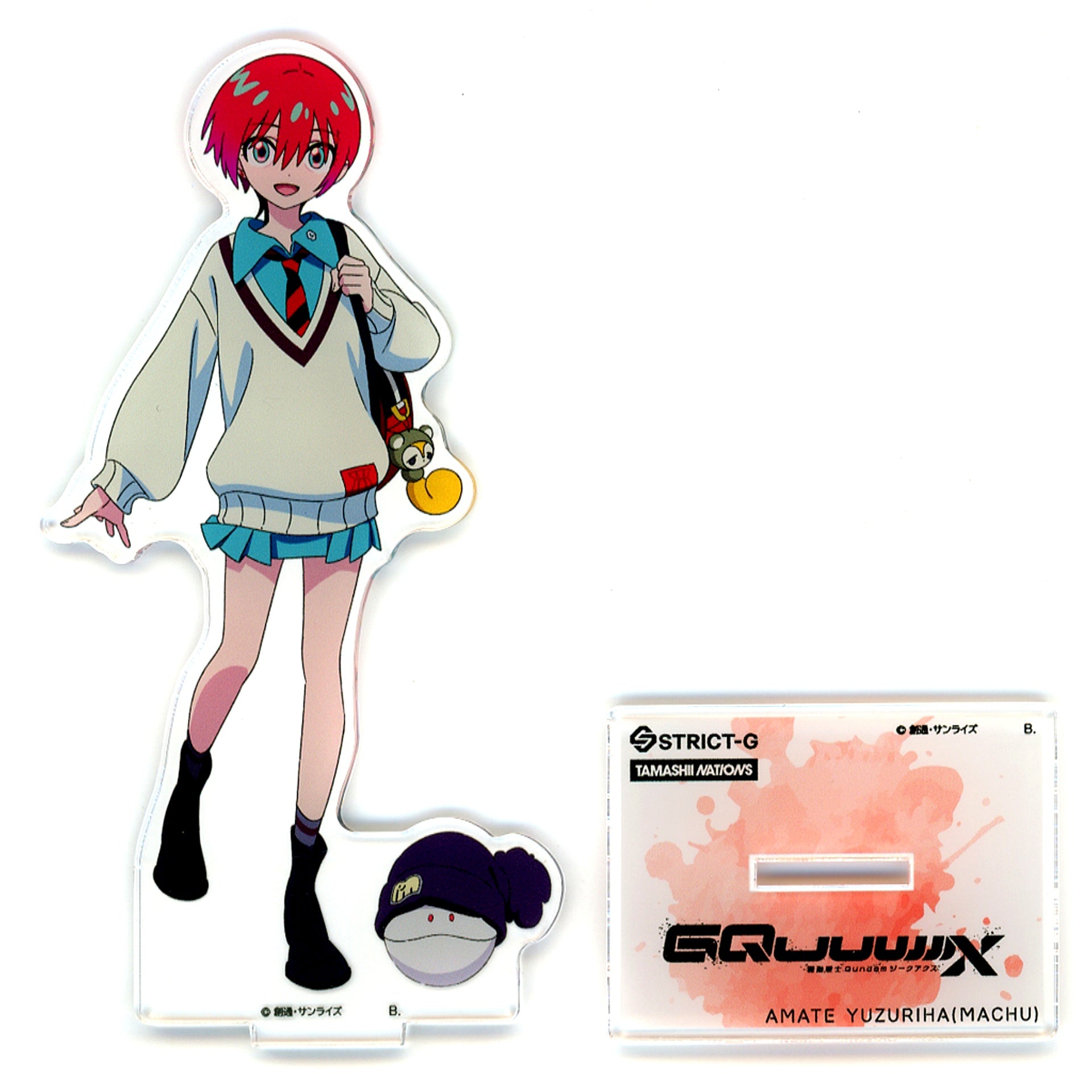 Amate Yuzuriha Mobile Suit Gundam: Silver Phantom Acrylic Stand STRICT-G x TAMASHII NATIONS [USED]