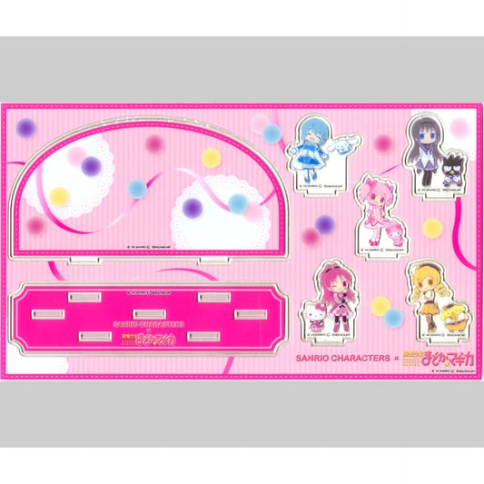 All Characters Mini Character Ver. Sanrio Characters x Puella Magi Madoka Magica PremiumShop Acrylic Diorama Stand [USED]