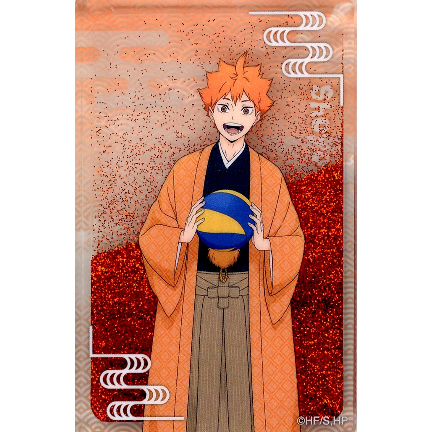 Shoyo Hinata TaS10th Ver. Newly Drawn Glitter Acrylic Block Haikyu!! TOHO animation STORE 10th Anniversary Branch in Marui Goods [USED]