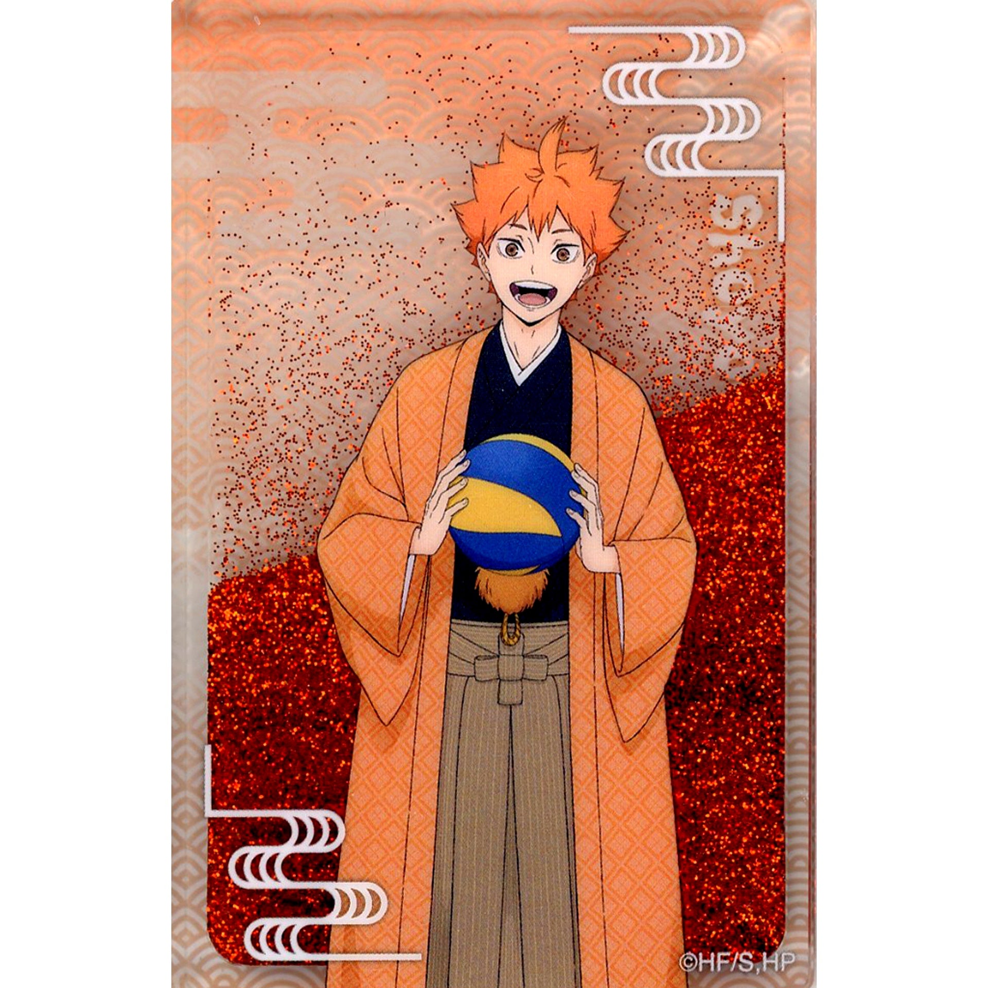 Shoyo Hinata TaS10th Ver. Newly Drawn Glitter Acrylic Block Haikyu!! TOHO animation STORE 10th Anniversary Branch in Marui Goods [USED]