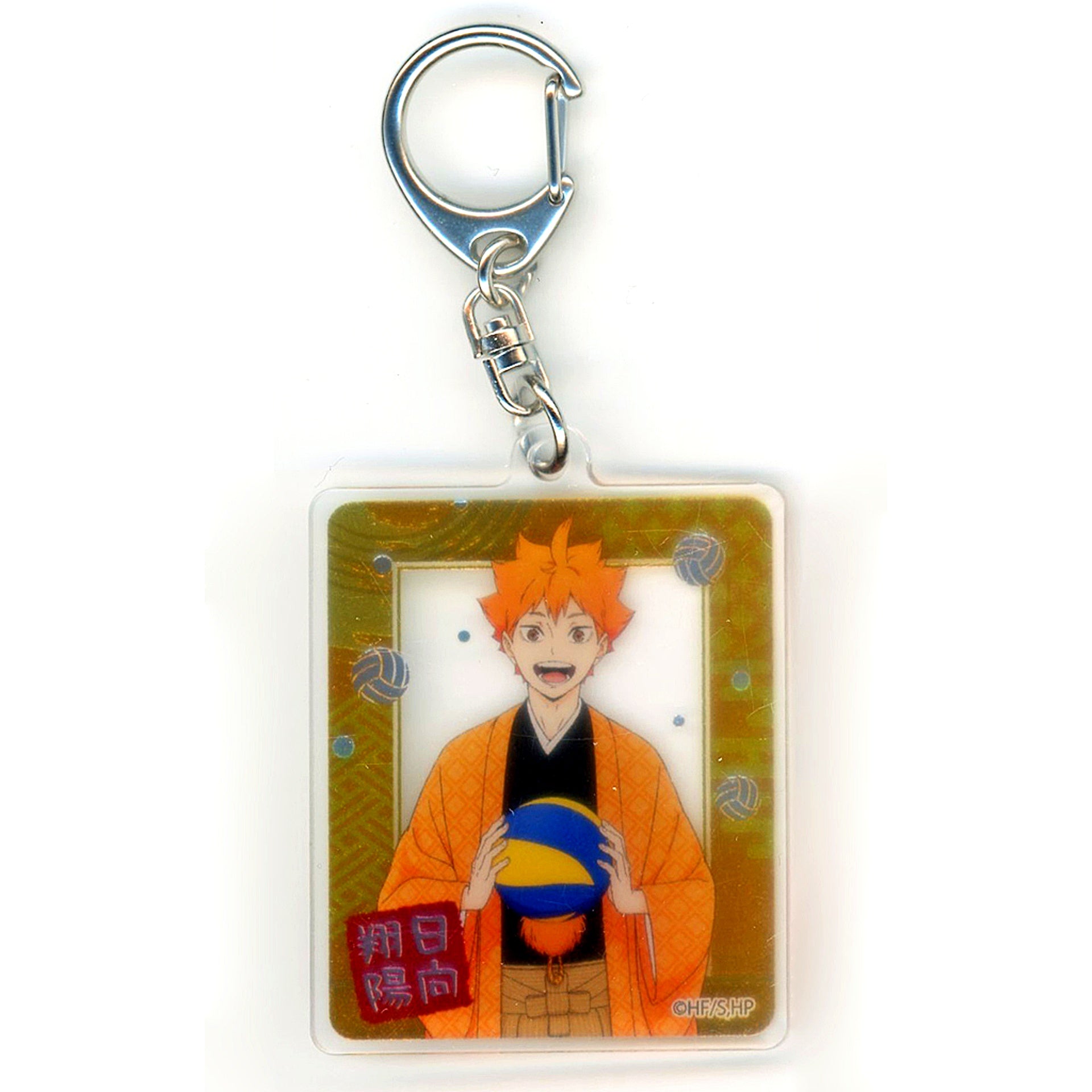 Hinata Shoyo Haikyu!! TaS10th Ver. Drawn Metallic Acrylic Keychain TOHO animation STORE 10th Anniversary in Marui [USED]