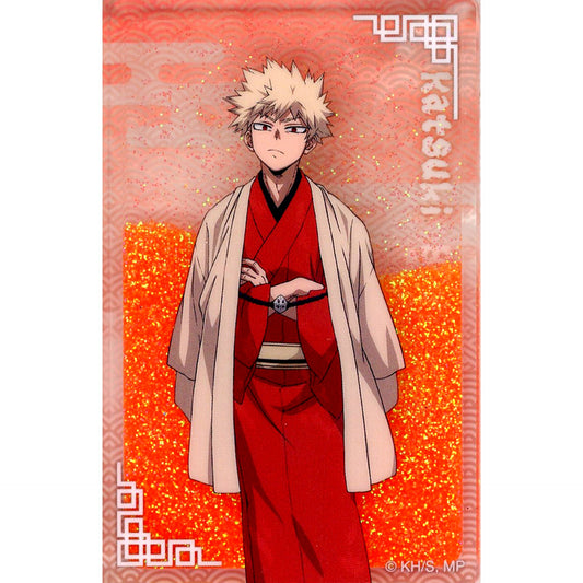Katsuki Bakugo My Hero Academia TOHO animation STORE 10th Anniversary Branch in Marui Goods Illustration Glitter Acrylic Block TaS10th Ver. [USED]