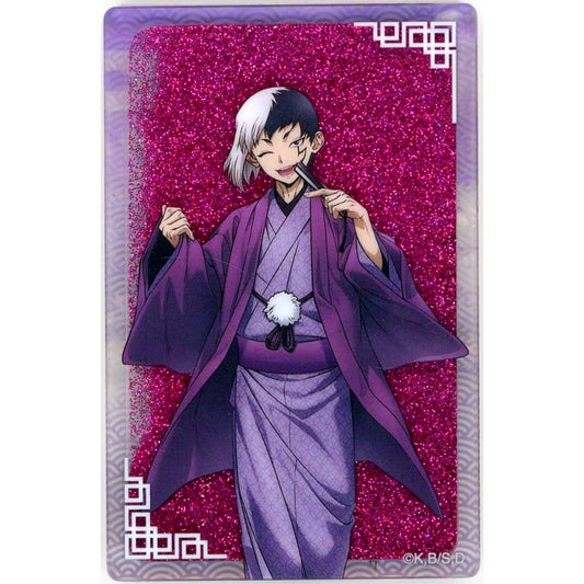 Gen Asagiri Dr. STONE TaS10th Ver. Newly Drawn Glitter Acrylic Block TOHO animation STORE 10th Anniversary Pop-Up in Marui Goods [USED]