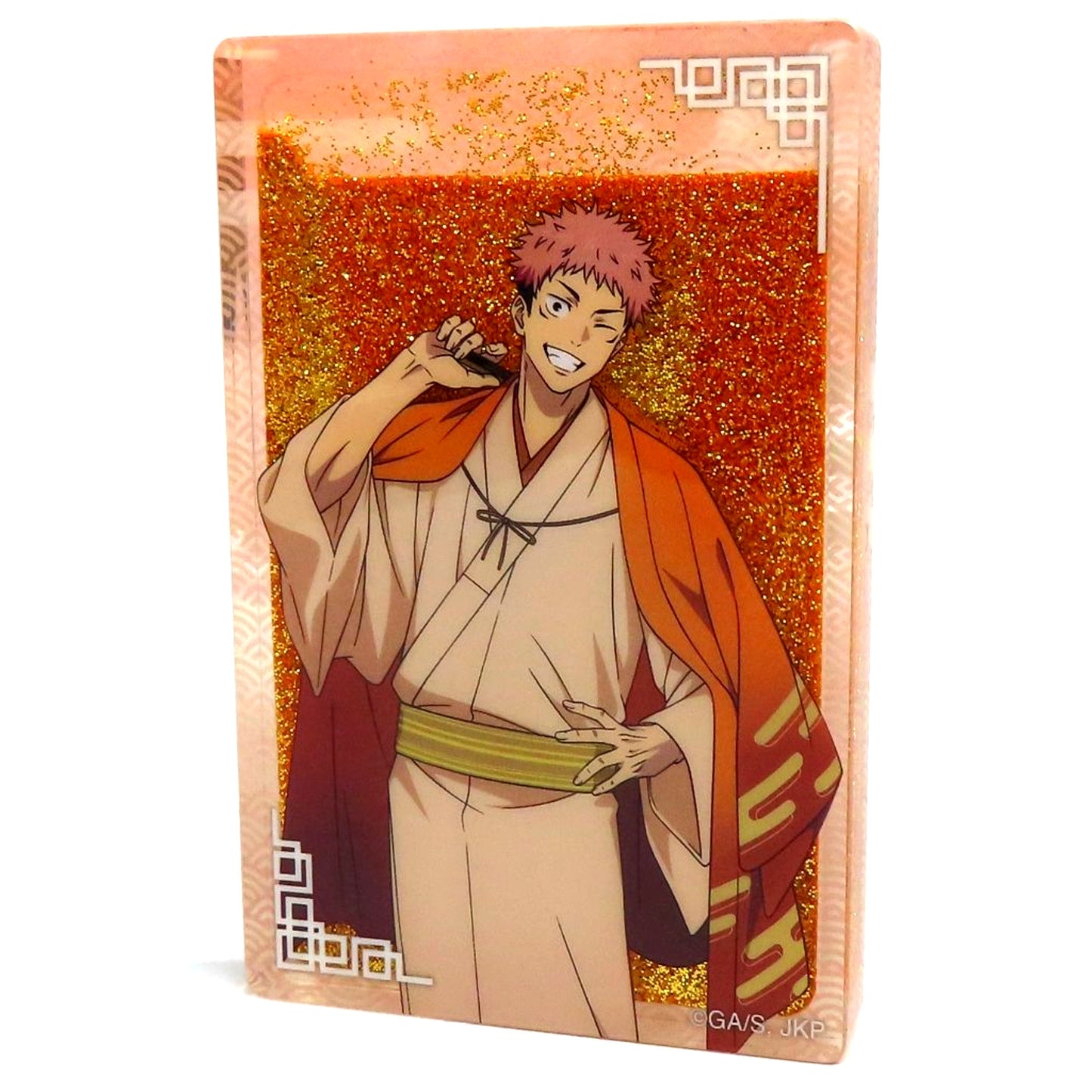 Yuji Itadori TaS10th Ver. Newly Drawn Glitter Acrylic Block Jujutsu Kaisen TOHO animation STORE 10th Anniversary Branch in Marui Goods [USED]