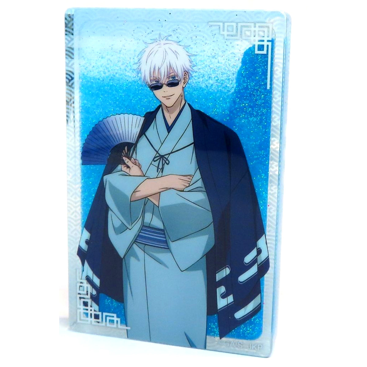 Satoru Gojo TaS10th Ver. Jujutsu Kaisen TOHO animation STORE 10th Anniversary Branch in Marui Goods Illustration Glitter Acrylic Block [USED]