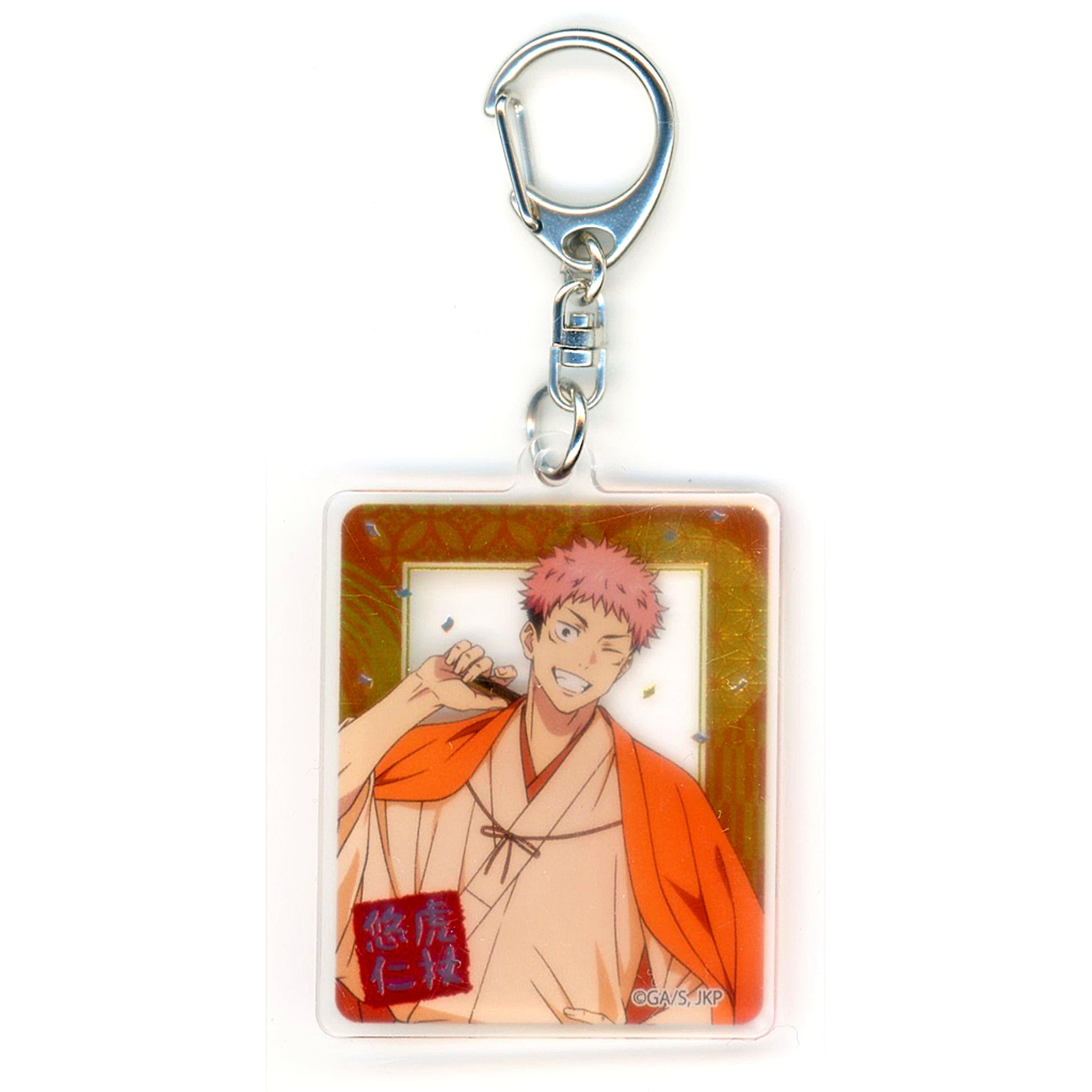 Yuji Itadori Jujutsu Kaisen TaS 10th Ver Metallic Acrylic Keychain TOHO animation STORE 10th Anniversary Marui [USED]