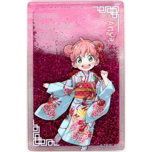 Anya Forger SPY x FAMILY Original Illustration Glitter Acrylic Block TaS10th Ver. TOHO animation STORE 10th Anniversary Pop-Up Shop in Marui Goods [USED]
