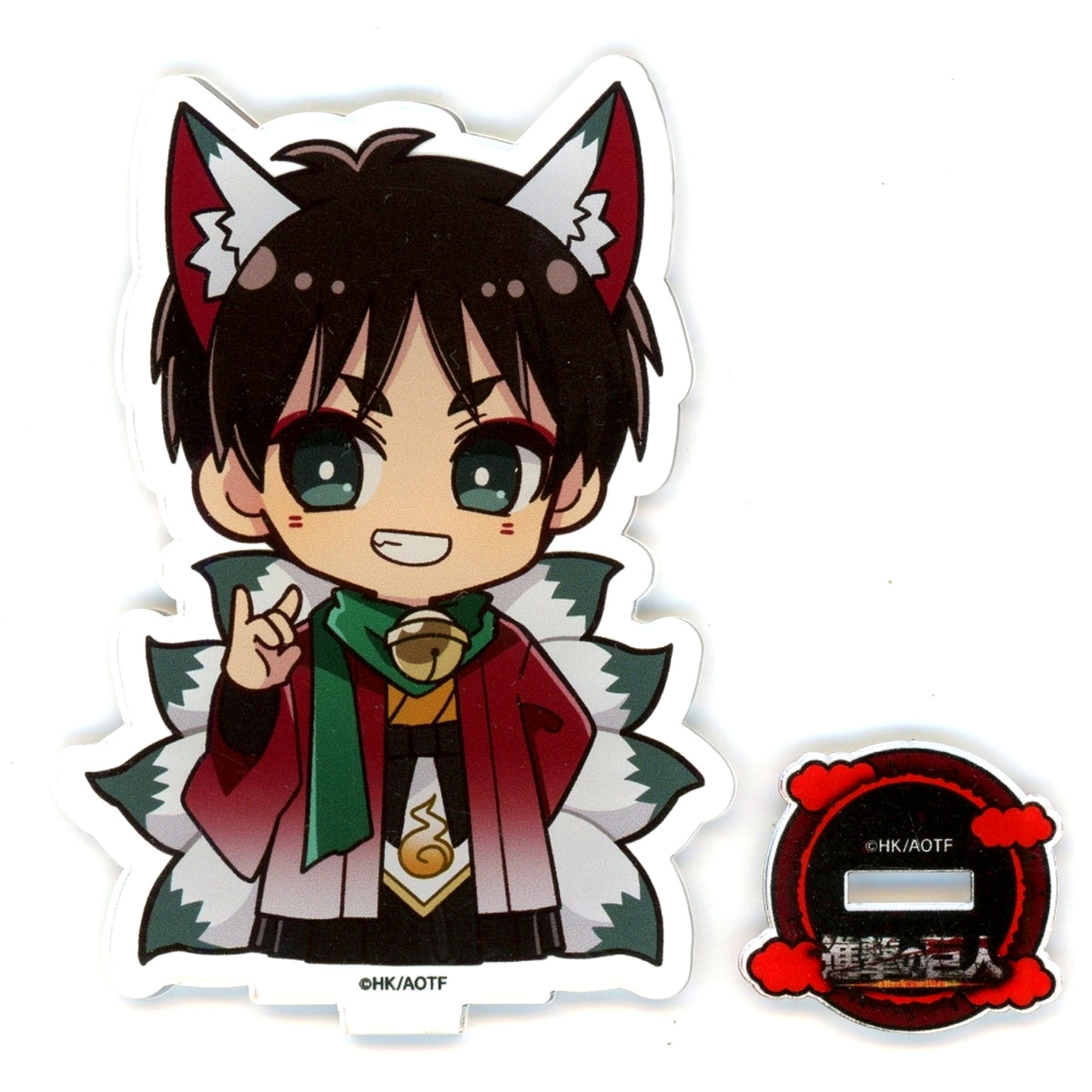 Eren Yeager Mini Character Acrylic Stand Nine-Tailed Form Ver. Attack on Titan POP UP SHOP x Princess Cafe [USED]