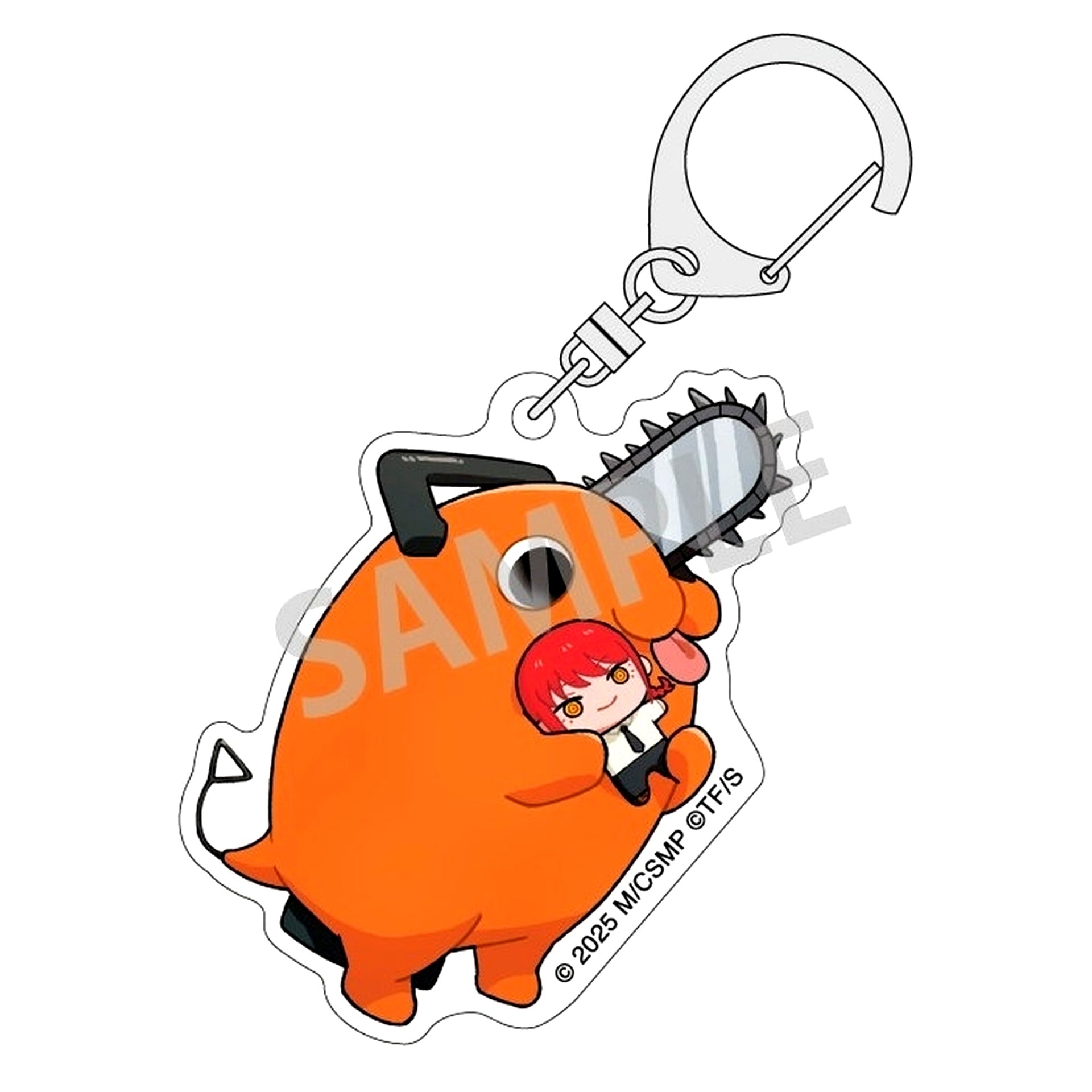 Pochita & Makima Chainsaw Man The Movie: Reze Arc Trading Acrylic Keychain Mottekuteku [USED]