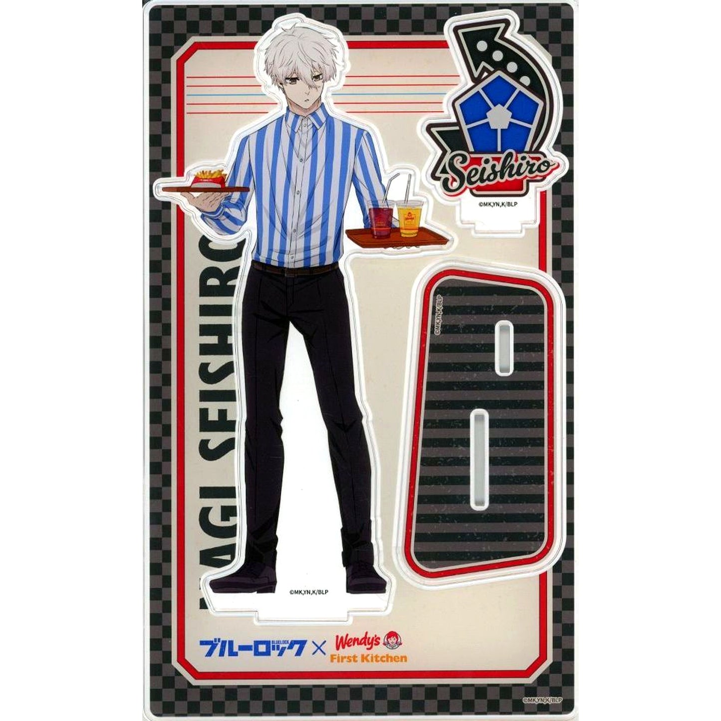 Seishiro Nagi BIG Acrylic Stand Figure Blue Lock x Wendy's First Kitchen [USED]