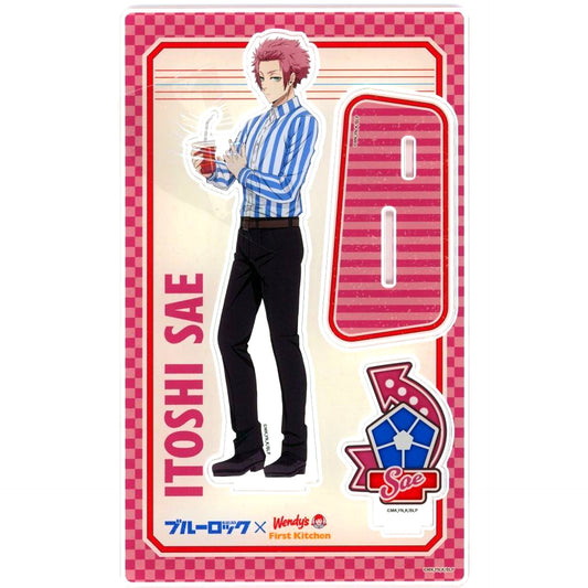 Sae Itoshi BIG Acrylic Stand Figure Blue Lock x Wendy's First Kitchen [USED]