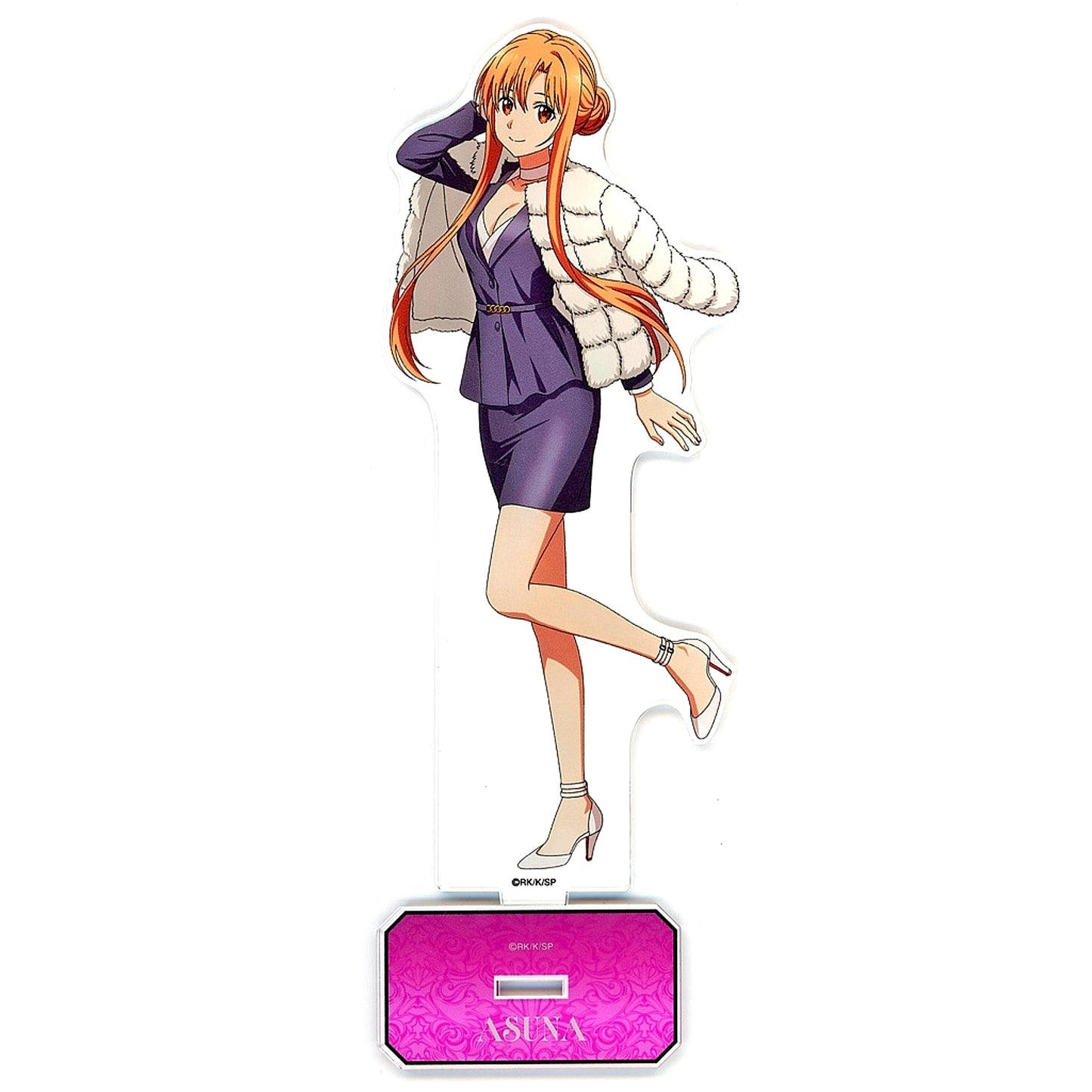 Asuna Illustration Fur Coat x Suit Ver. BIG Acrylic Stand Sword Art Online [USED]