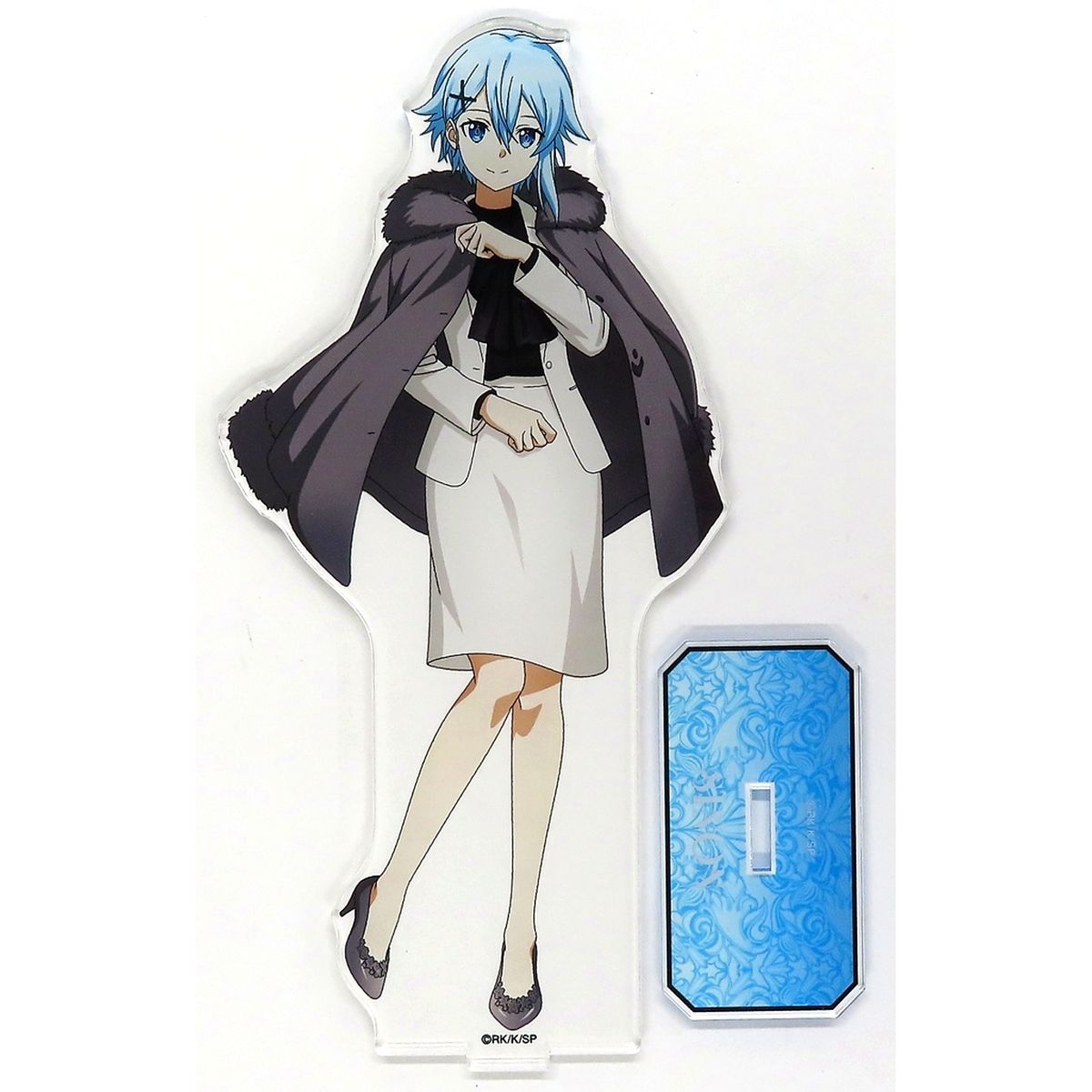 Shino Asada Original Illustration Fur Coat Suit Version Big Acrylic Stand Sword Art Online [USED]