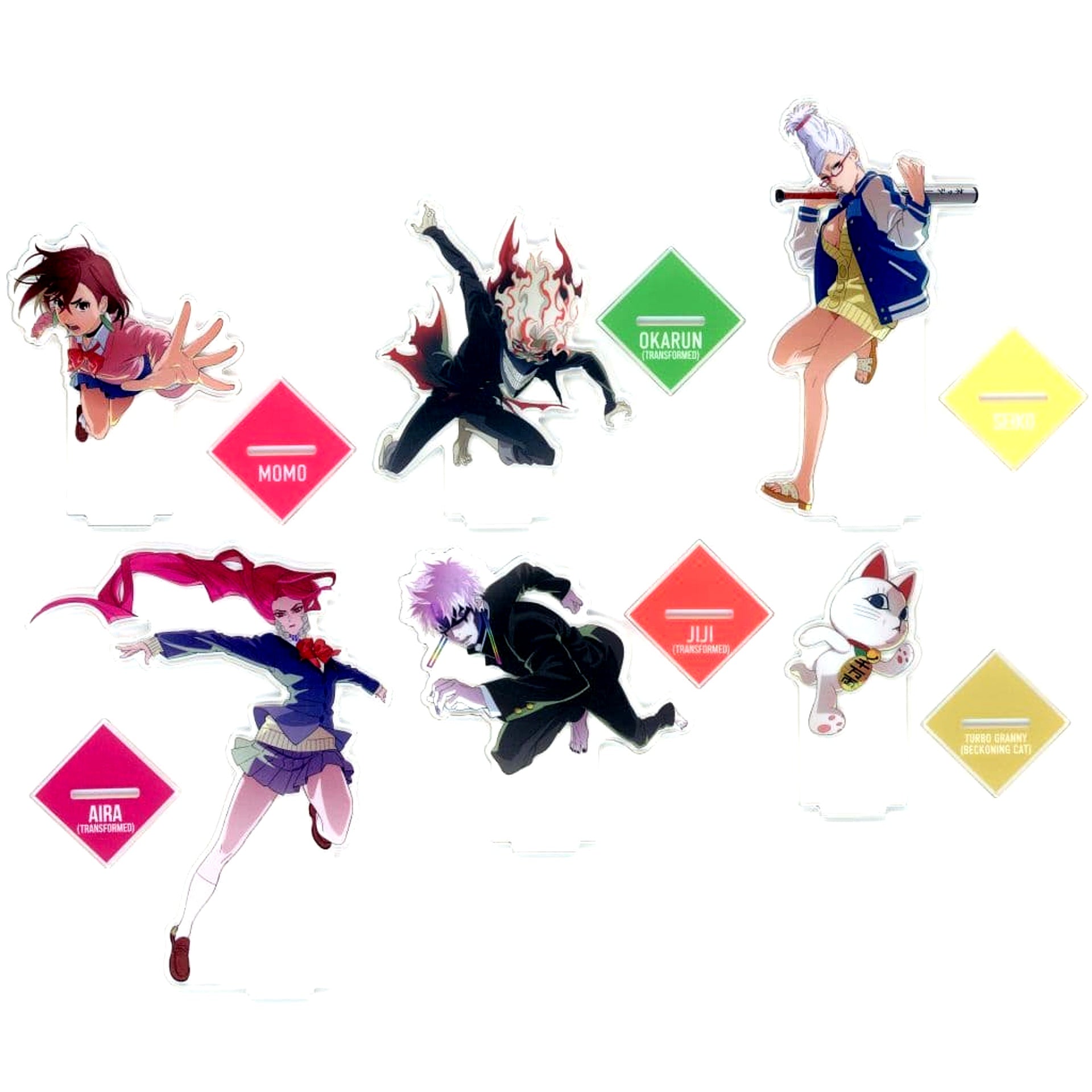 Momo Ayase & Others Dandadan All 6 Types Set Ichiban Kuji Overwhelming Horror, Sudden Assault! Acrylic Stand Prize E [USED]