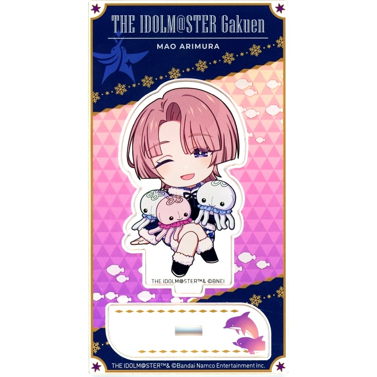 Mao Arimura Gakuen Idolmaster Mini Chara Acrylic Stand Yokohama Hakkeijima Sea Paradise Hatsuboshi Paradise [USED]