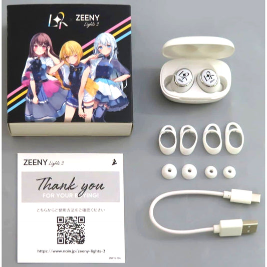 La Priere Virtual YouTuber Logo/White Collaboration Earphones La Priere x Zeeny [USED]