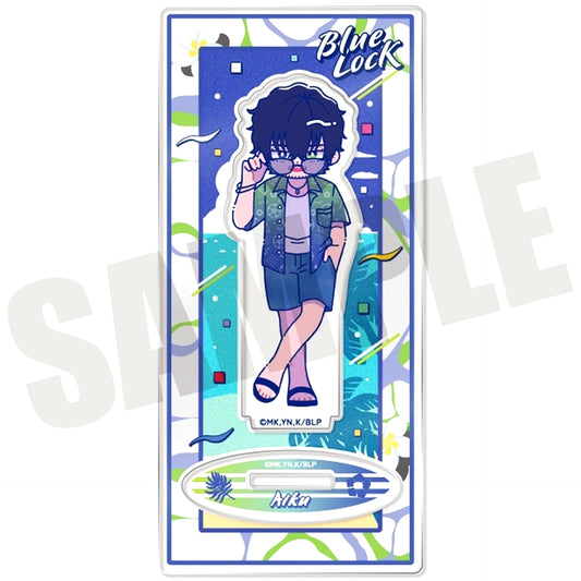 Oliver Aiku L. Blue Lock Newtro 2nd Acrylic Stand [USED]