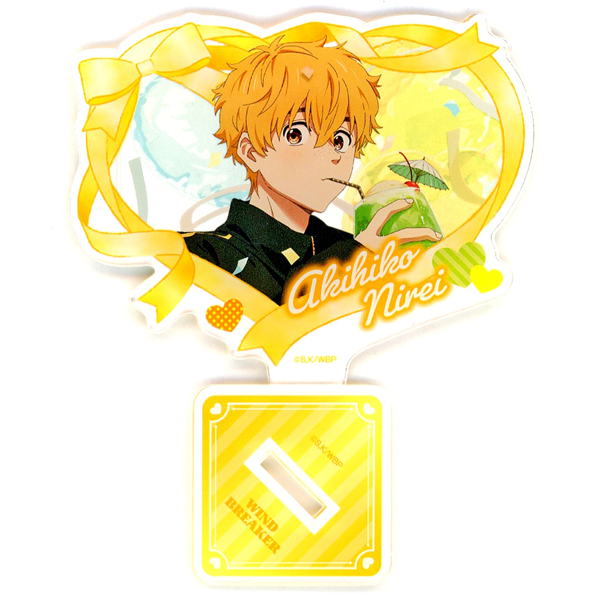 Akihiko Nirei WIND BREAKER Birthday Illustration Heart Acrylic Stand [USED]