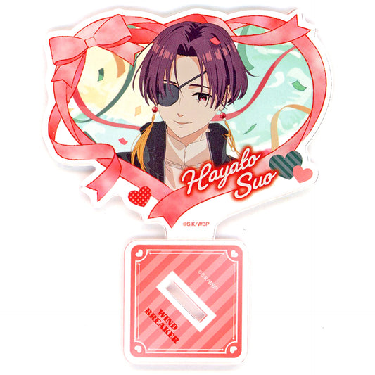 Hayato Suo Birthday Illustration Heart Shaped Acrylic Stand WIND BREAKER [USED]