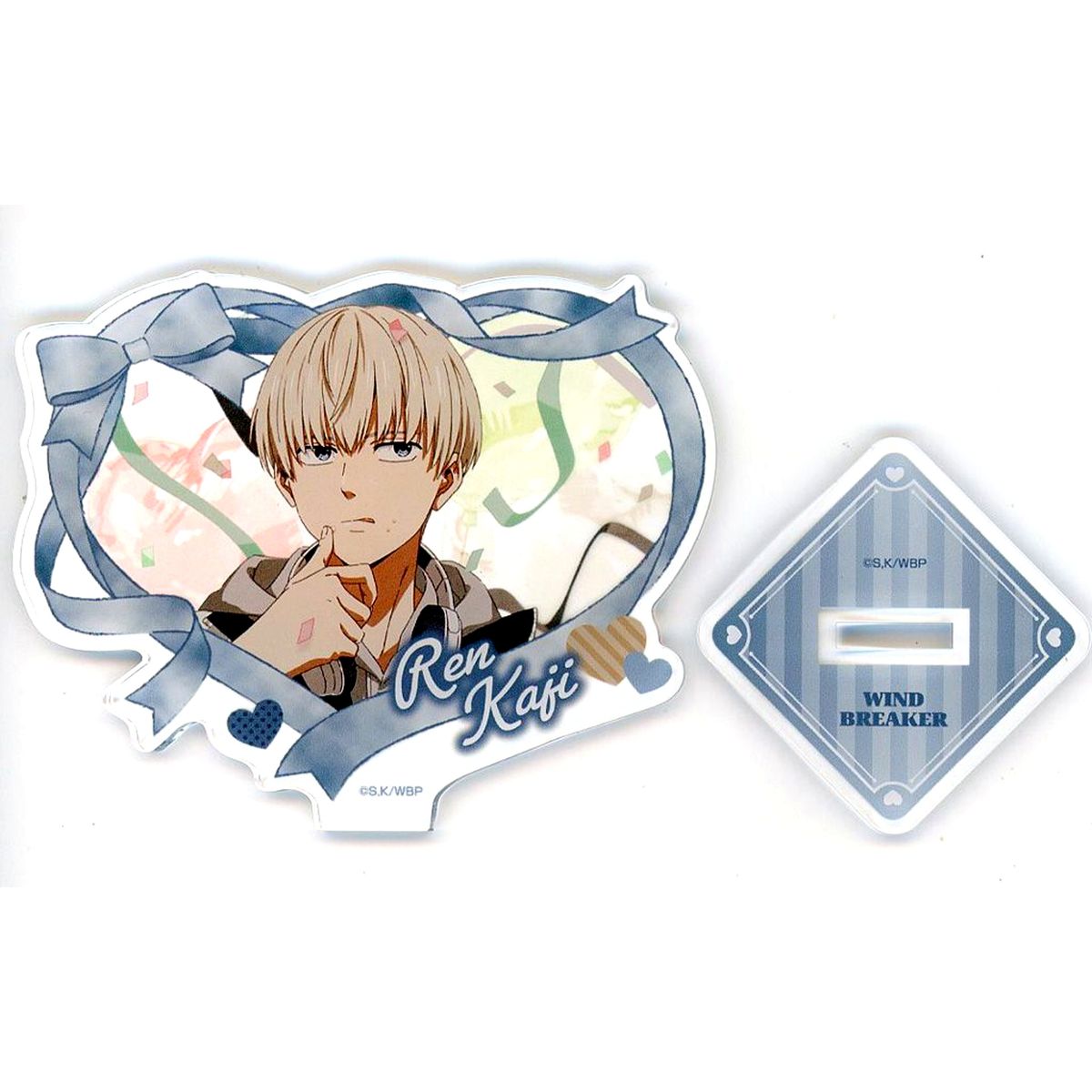 Ren Kaji Birthday Illustration Heart Acrylic Stand Wind Breaker [USED]
