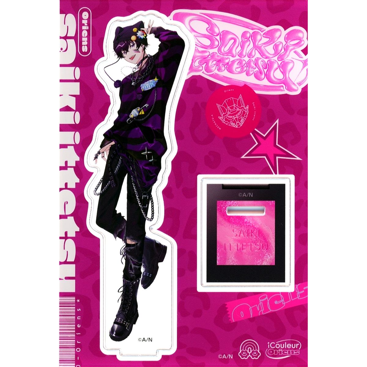 Saiki Ittetsu Virtual YouTuber Nijisanji Acrylic Stand NIJISANJI Oriens x iCouleur [USED]