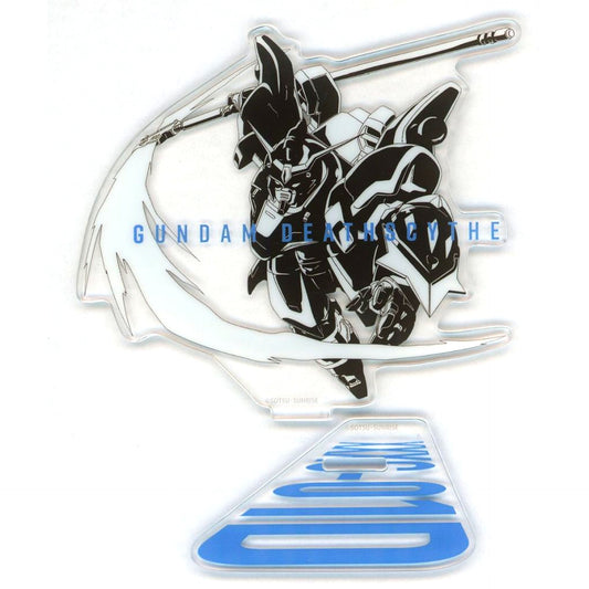 XXXG-01D Gundam Deathscythe Mobile Suit Gundam Wing Monochrome Illustration MS Pattern Acrylic Stand [USED]