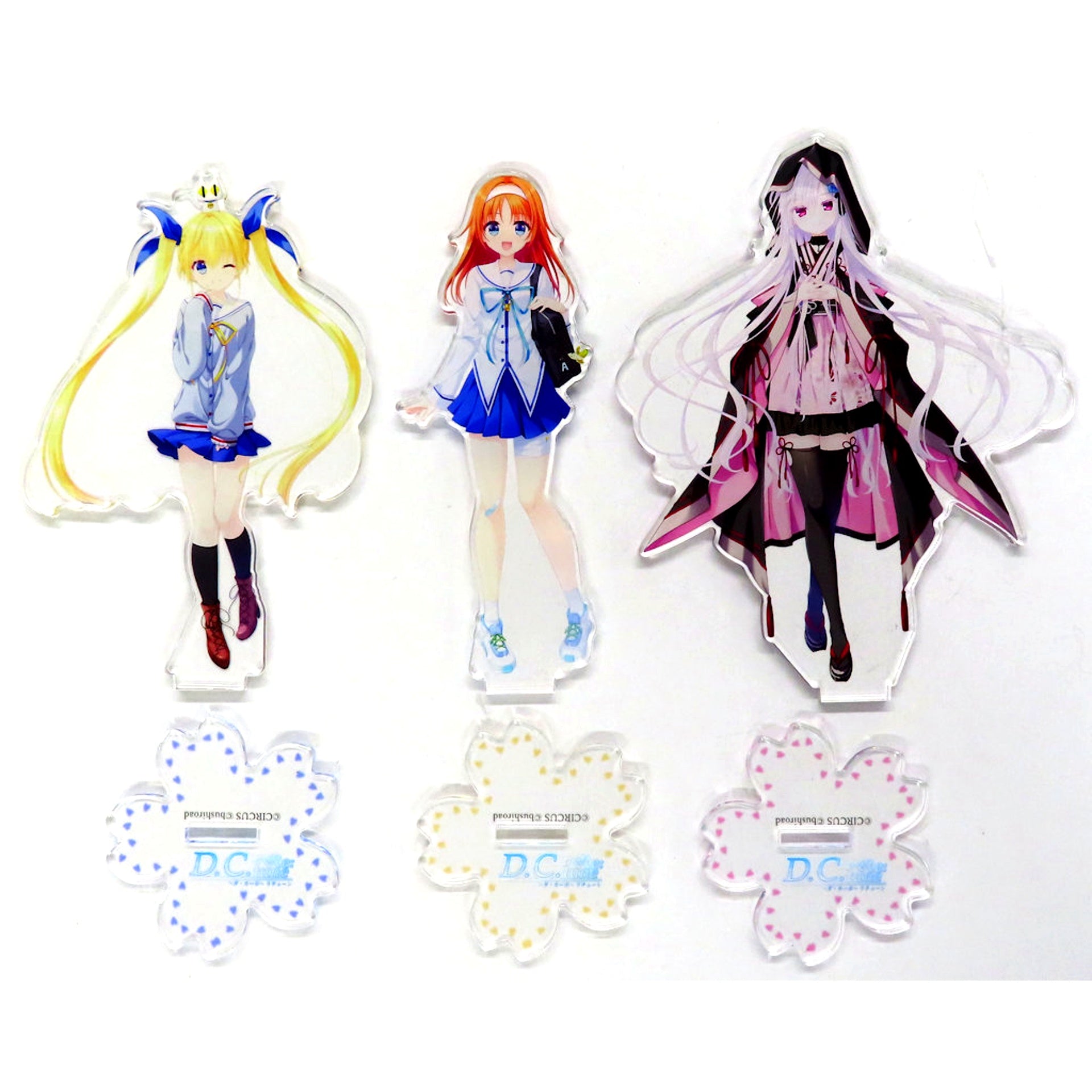 Sakura & Miharu & Kazaki Single Item Switch Software D.C. Re:tune Da Capo Re:tune WonderGOO Limited Set Sakura Bundle Bonus 3 Types Acrylic Figure [USED]