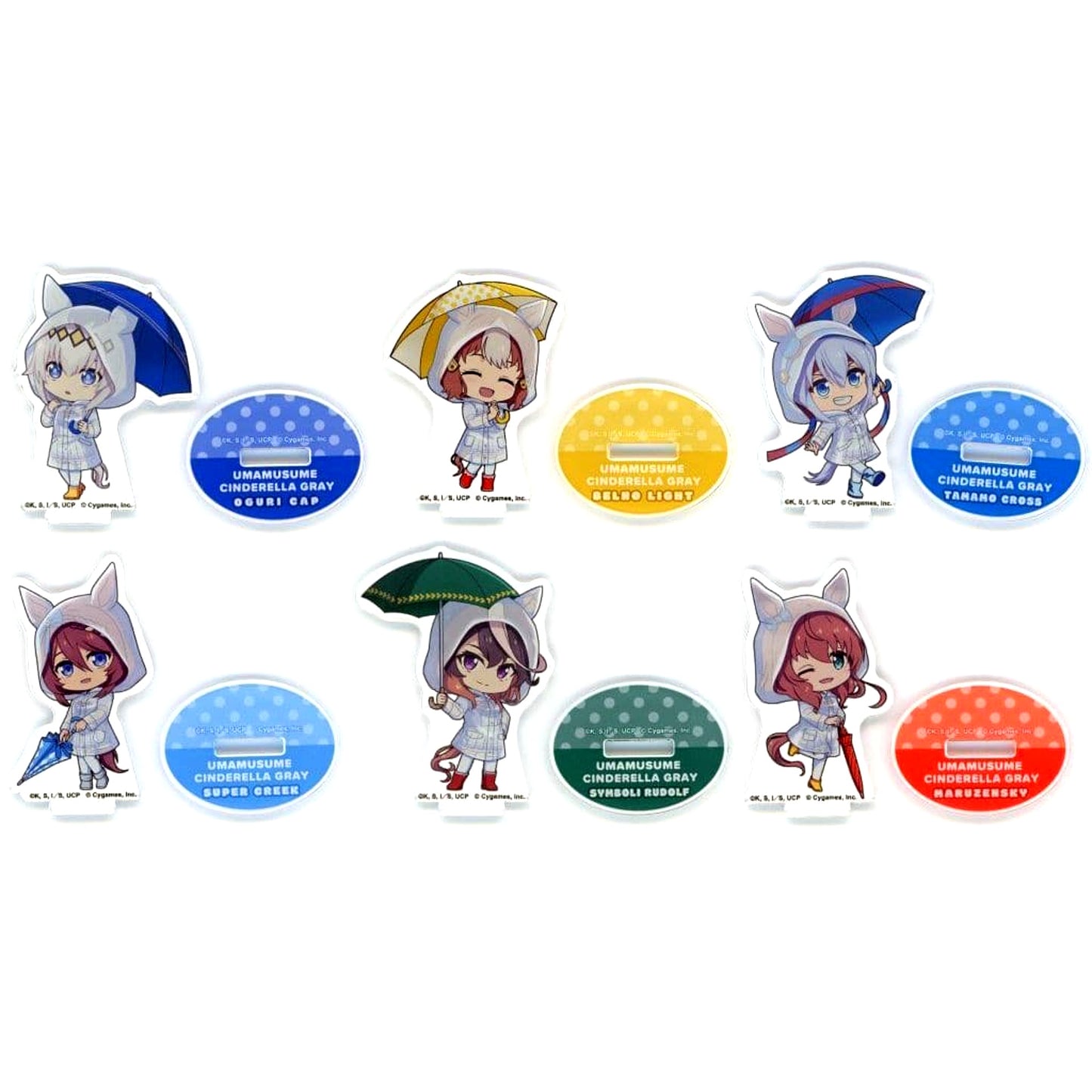 Umamusume: Cinderella Gray Trading Mini Acrylic Stand All 6 Types Set LAWSON Collaboration [USED]
